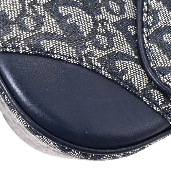 Christian Dior Navy Double Saddle Trotter Handbag MA-0080 135042 - Picture 3 of 10